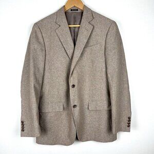 Stafford Mens Sport Coat Classic Fit Linen Blend Two Button Blazer Jacket 40R